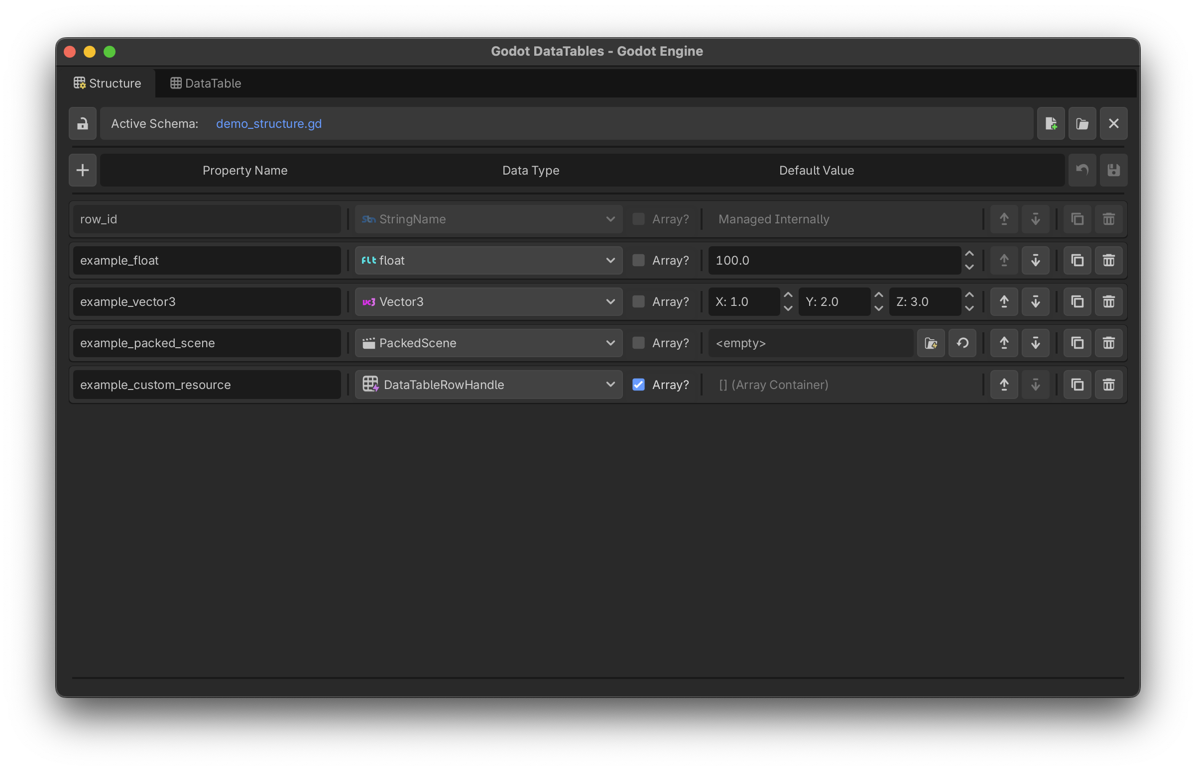 Data Structure Dock
